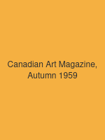 Canadian Art Magazine, Autumn 1959