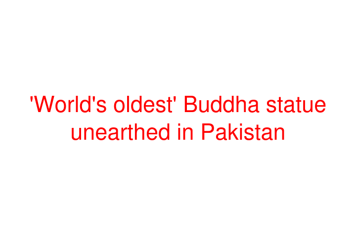 'World's oldest' Buddha statue unearthed in Pakistan