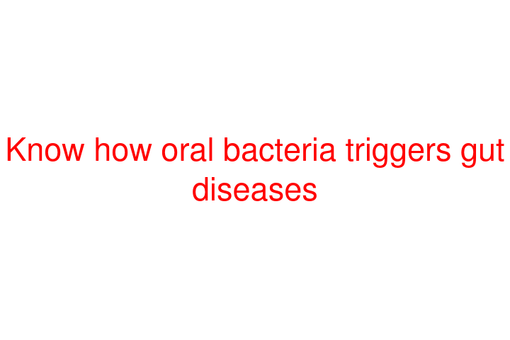 Know how oral bacteria triggers gut diseases