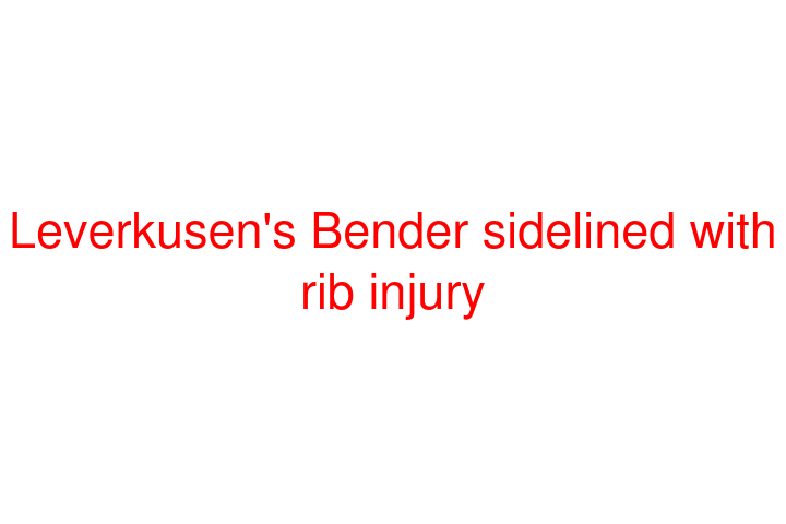 Leverkusen's Bender sidelined with rib injury