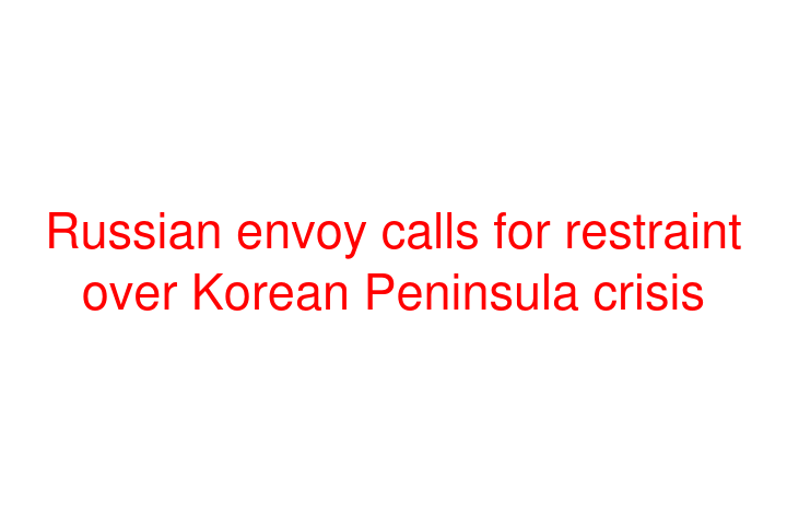 Russian envoy calls for restraint over Korean Peninsula crisis