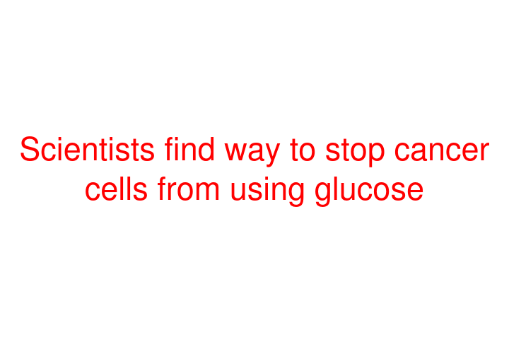 Scientists find way to stop cancer cells from using glucose