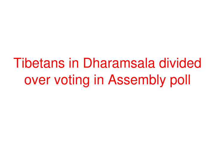 Tibetans in Dharamsala divided over voting in Assembly poll