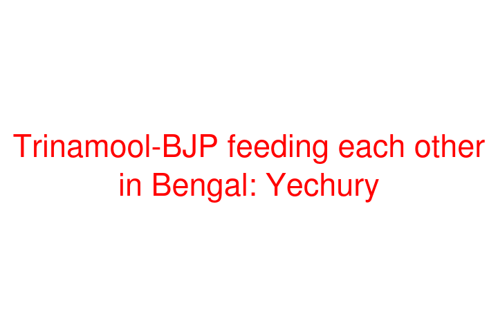 Trinamool-BJP feeding each other in Bengal: Yechury