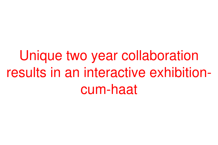 Unique two year collaboration results in an interactive exhibition-cum-haat