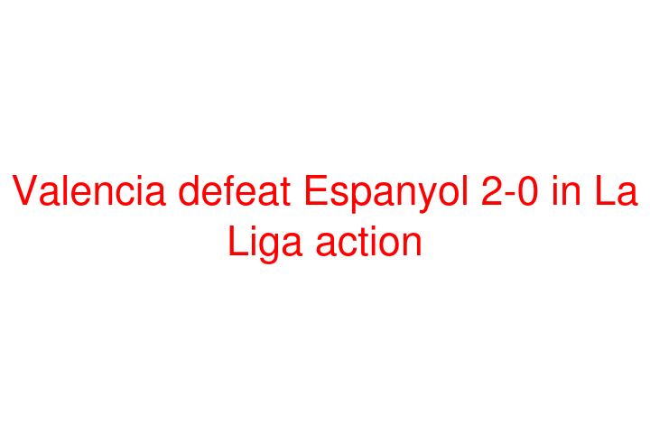 Valencia defeat Espanyol 2-0 in La Liga action