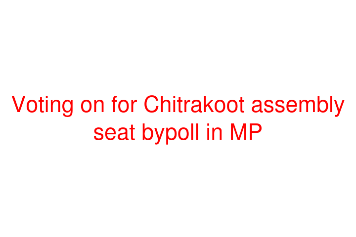Voting on for Chitrakoot assembly seat bypoll in MP
