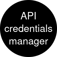 API credentials manager