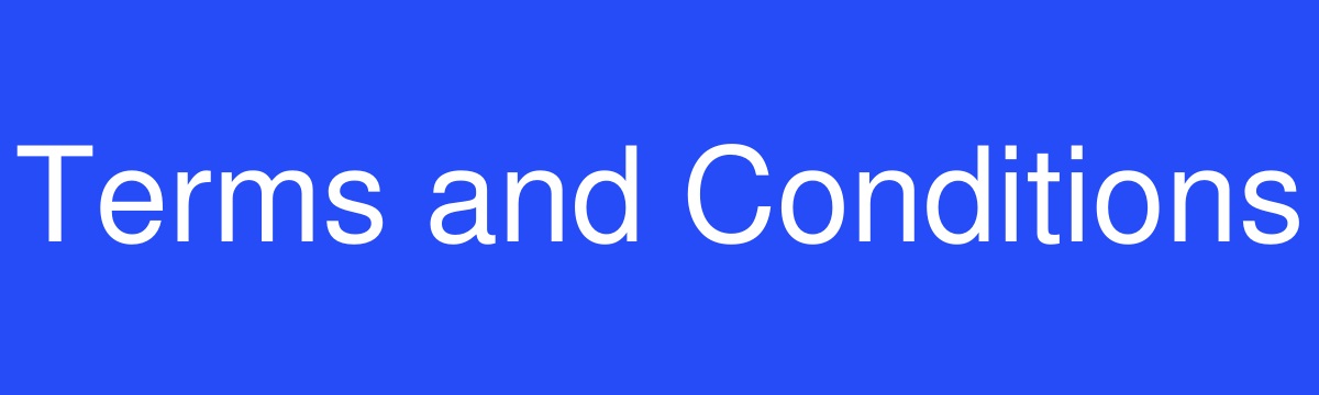 Terms and Conditions