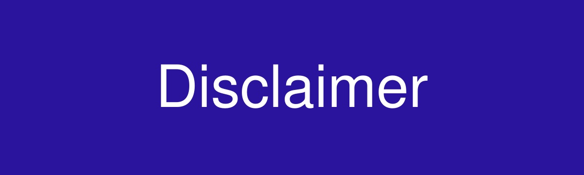 Disclaimer