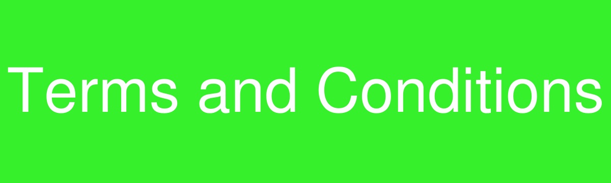 Terms and Conditions
