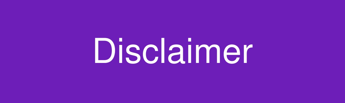 Disclaimer