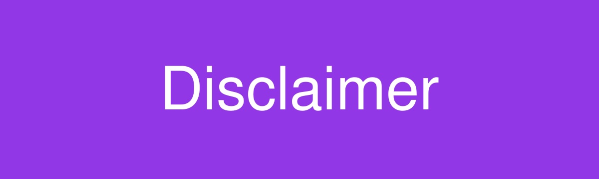 Disclaimer