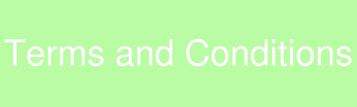 Terms and Conditions