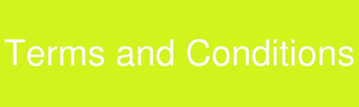 Terms and Conditions