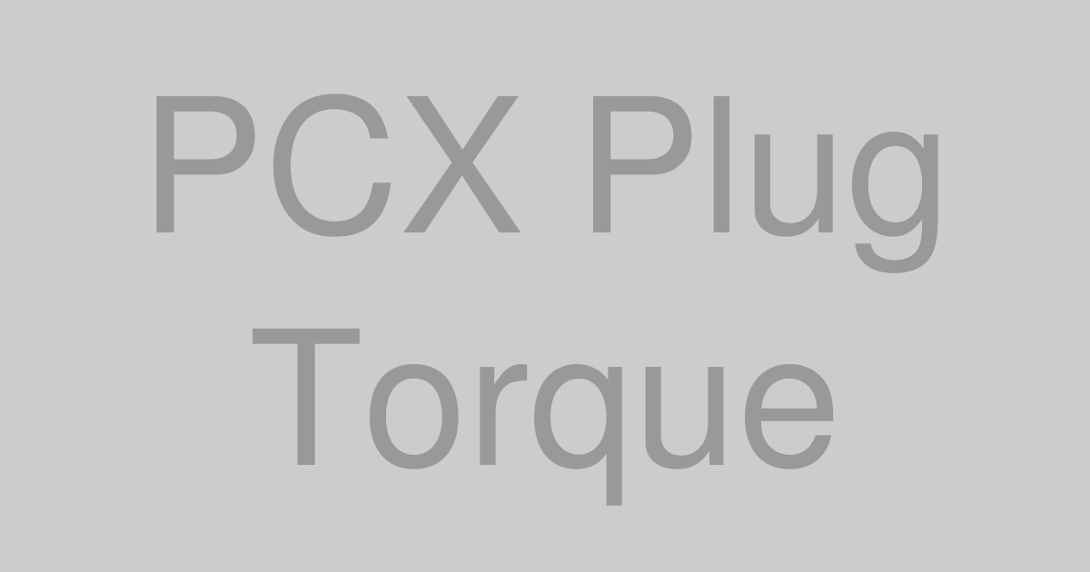 PCXのプラグをトルクレンチで締めるイメージ