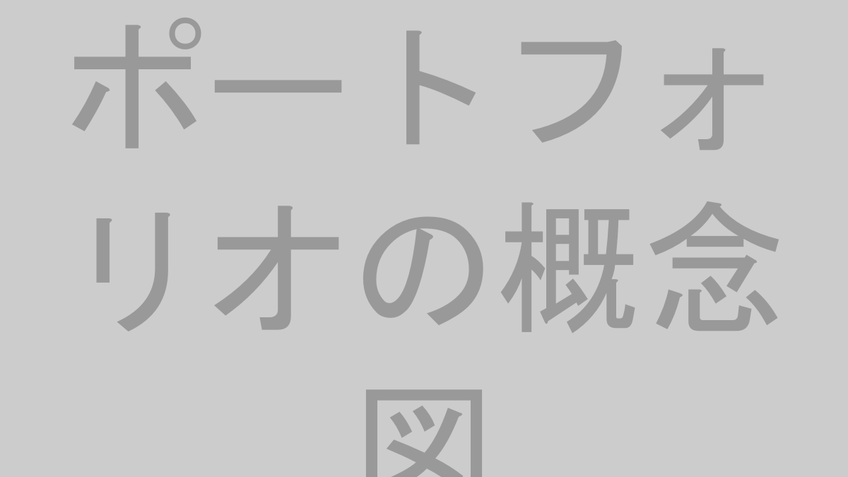 ポートフォリオのコンセプトを示すイラスト。様々な投資対象がカバンにバランスよく入っている様子
