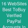 16 WebSites Best To.Buy Verified PayPal Accounts In This Year ..