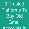 3 Trusted Platforms To Buy Old Gmail Accounts in Bul