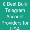 8 Best Bulk Telegram  Account Providers for USA Businesses