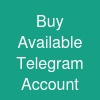 Buy Available Telegram Account