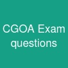 CGOA Exam questions