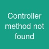 Controller method not found