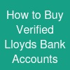 How to Buy Verified Lloyds Bank Accounts
