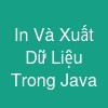 In Và Xuất Dữ Liệu Trong Java
