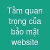 Tầm quan trọng của bảo mật website