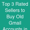 Top 3 Rated Sellers to Buy Old Gmail Accounts in