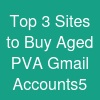 Top 3  Sites to Buy Aged PVA Gmail Accounts5