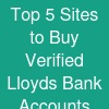 Top 5 Sites to Buy Verified Lloyds Bank Accounts