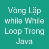 Vòng Lặp while (While Loop) Trong Java