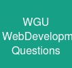 WGU Web-Development-Applications Questions