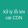 Xử lý lỗi khi cài CDN