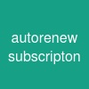 autorenew subscripton