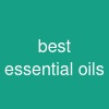 best essential oils