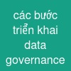 các bước triển khai data governance