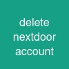 delete nextdoor account