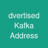 dvertised Kafka Address