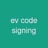 ev code signing