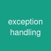 exception handling