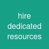 hire dedicated resources