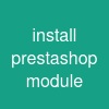 install prestashop module