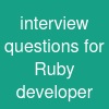 interview questions for Ruby developer
