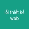 lỗi thiết kế web