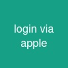 login via apple