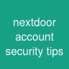nextdoor account security tips