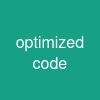 optimized code